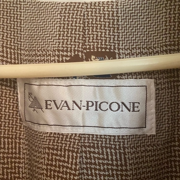 Evan Picone Vintage Fully Lined Trench Coat Size 16 - Picture 10 of 16